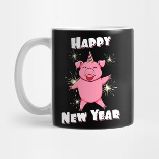 Happy New Year Eve Lucky Pig Cute Piggy Mug